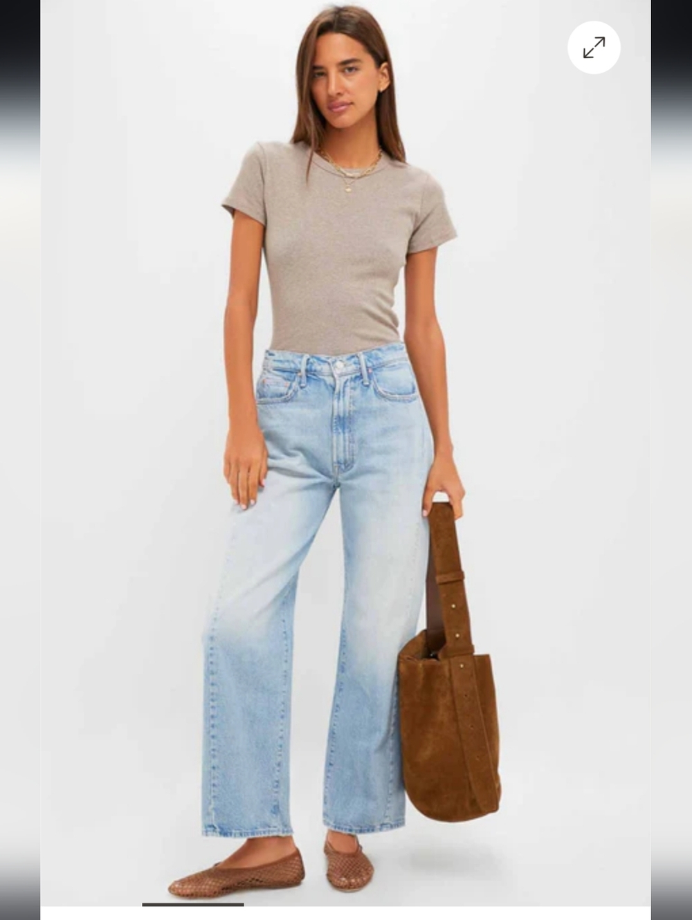 Mother Full Pipe Flood Jeans, Back Pedal